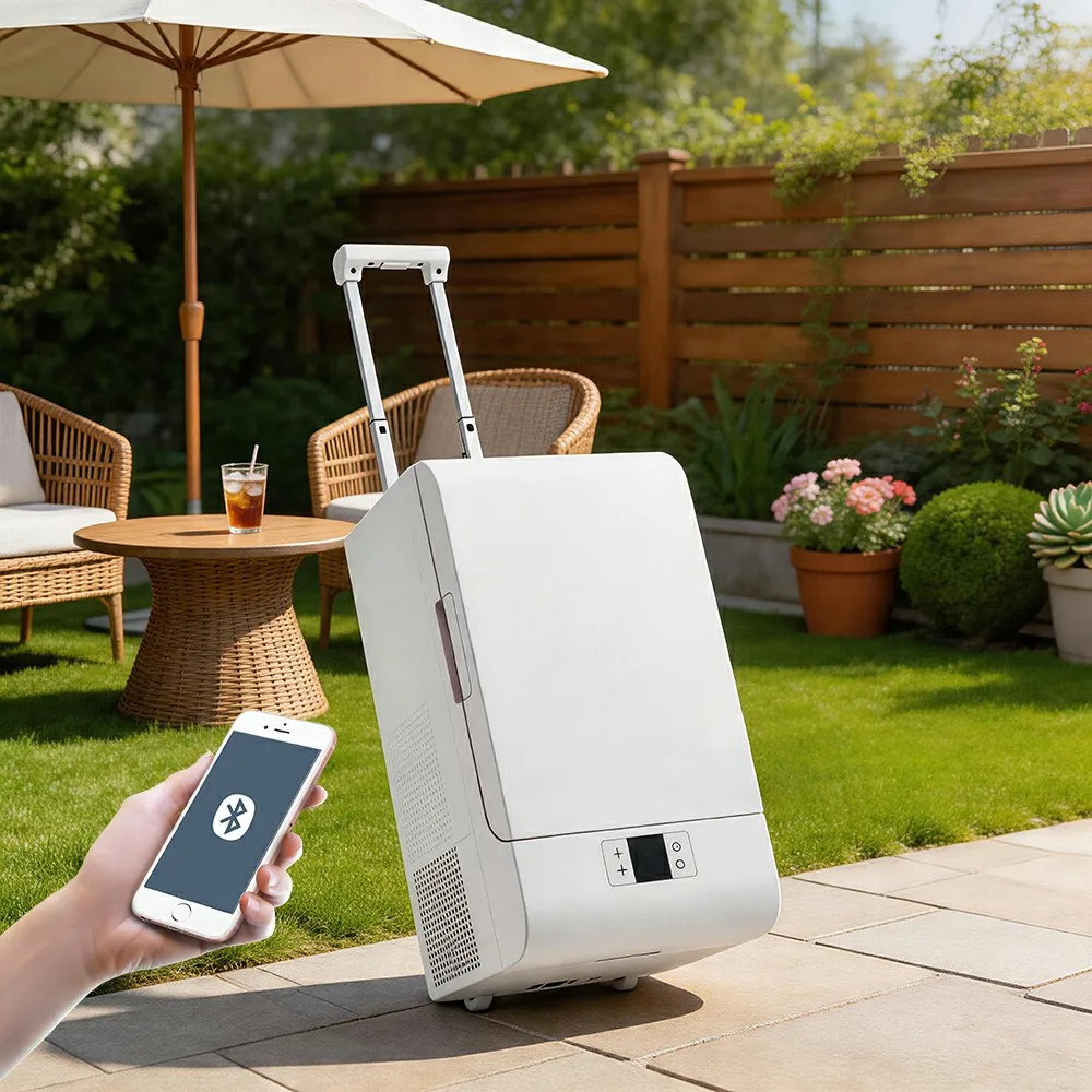 20L 21QT Electric Car Refrigerator Dual Zone App Control 12V 24V Car 100V 240V Home for Camping Travel