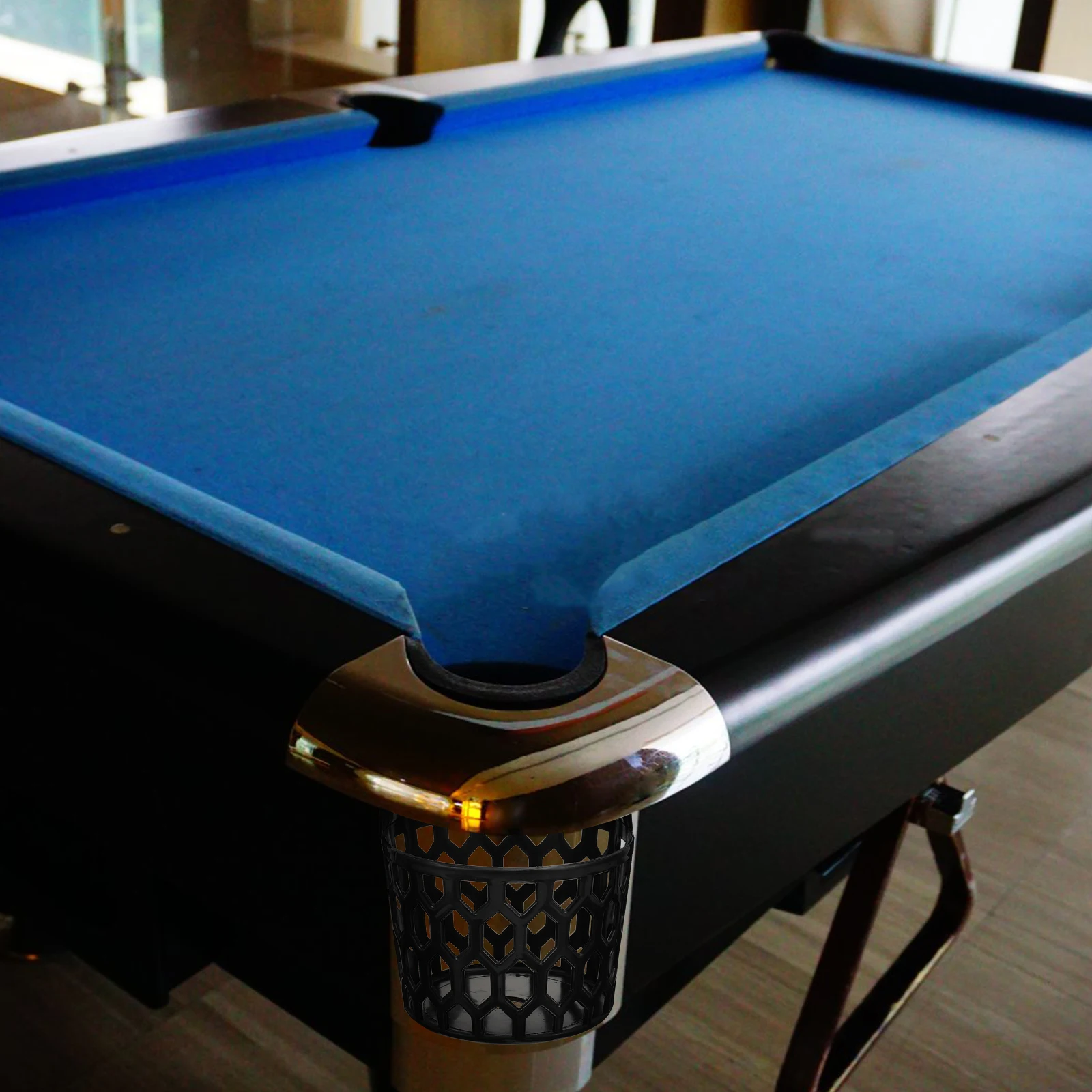 

Plastic Billiard Basket Drop Ball Pool Table Storage Holder Black Sports Sturdy Durable Long Use Catcher Popular