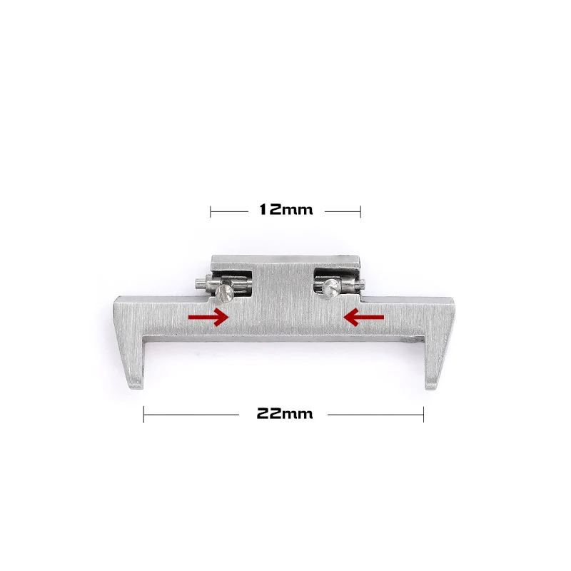 12mm Stainless Steel Adapter for Tissot PRX Series T137.407/T137.410 Super Player Solid Metal Quick Release Watch Connectors