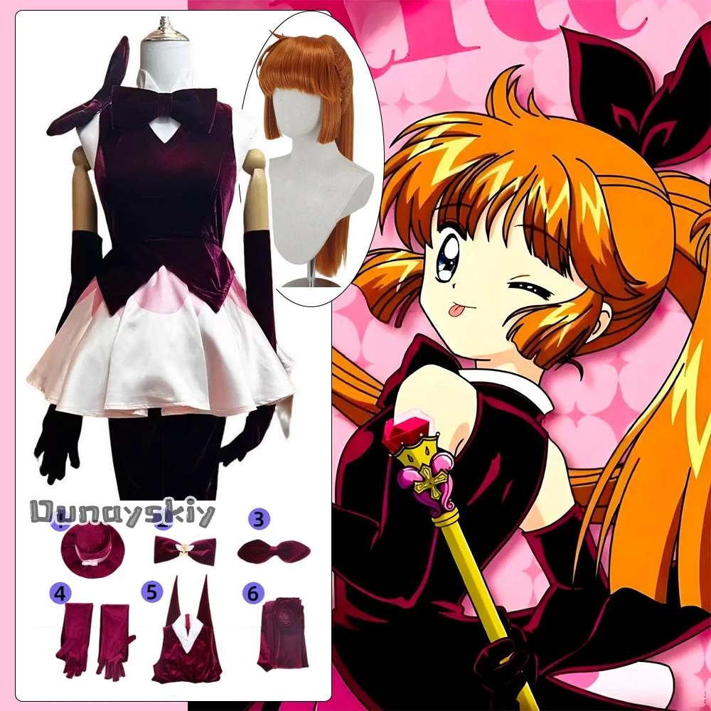 

Haneoka Meimi Anime Saint Tail Cosplay Burglar Costume Women Sleeveless Sexy V-Neck Ball Gown Mini Dress Halloween Roleplay Suit
