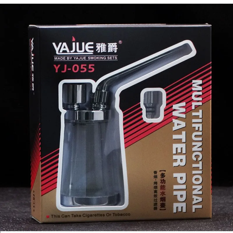 0202 New Popular Bottle Water Pipe Portable Mini Tobacco Pipes Gift of Health Metal Tube Filter