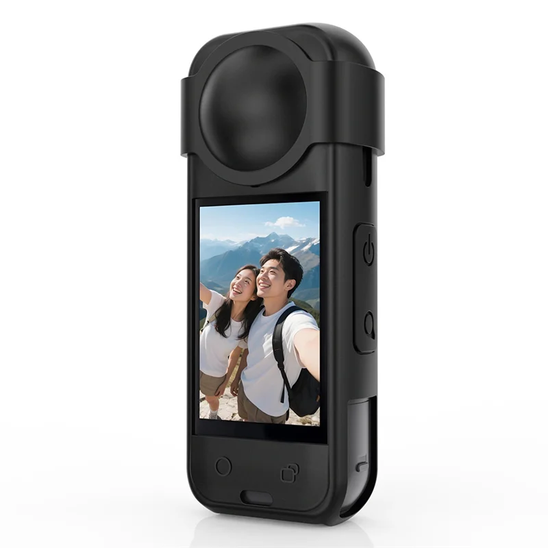 B86B-Silicone Case Lens Cap For Insta 360 X5 Lens Protector Cover Camera Body Protection Case For Insta360 X5 Accessories