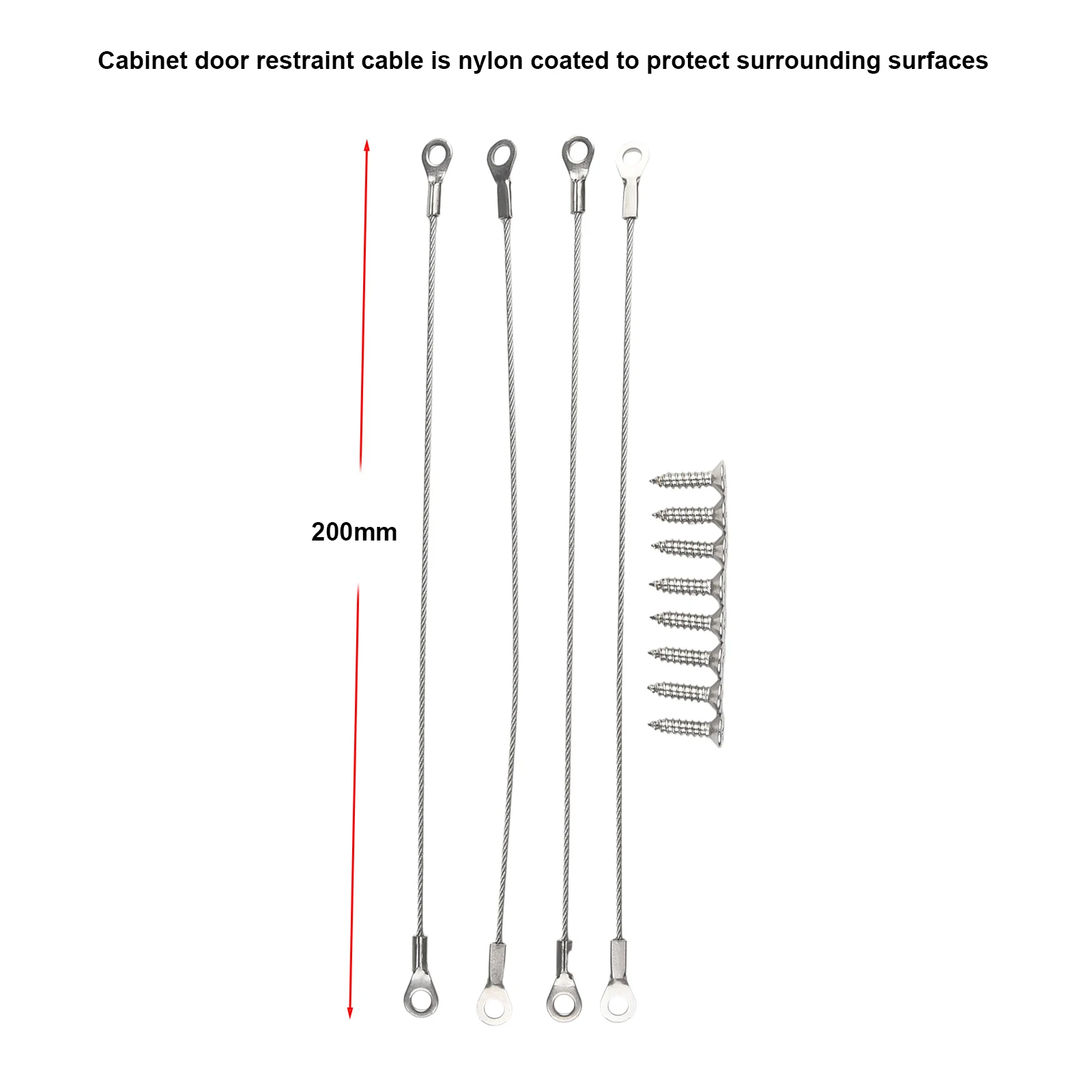 4 pezzi in acciaio inossidabile porta armadio ritenuta cavo intrecciato cerniera limitatore corda perni angolo di apertura battente flessibile intrecciato limitatore