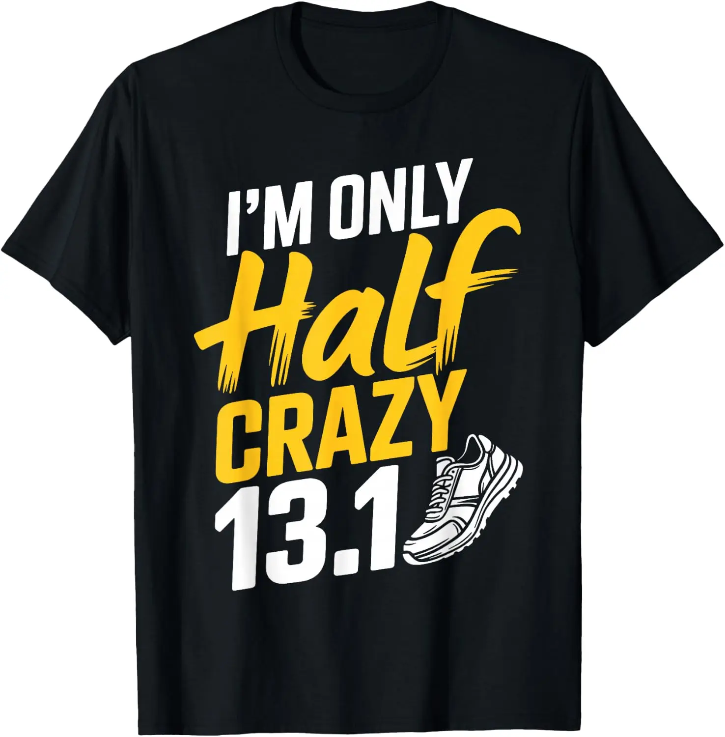 Funny Half Art For Men Women 13.1 Marathon Running T-Shirt Premium heavyweight pure cotton—stylish, versatile, and unisex; a perfect Christmas gift suitable for year-round wear.