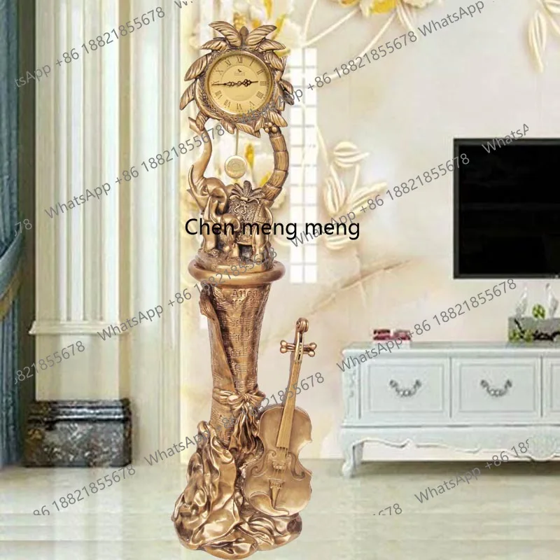 

Living room floor clock European elephant clock creative luxury clock home