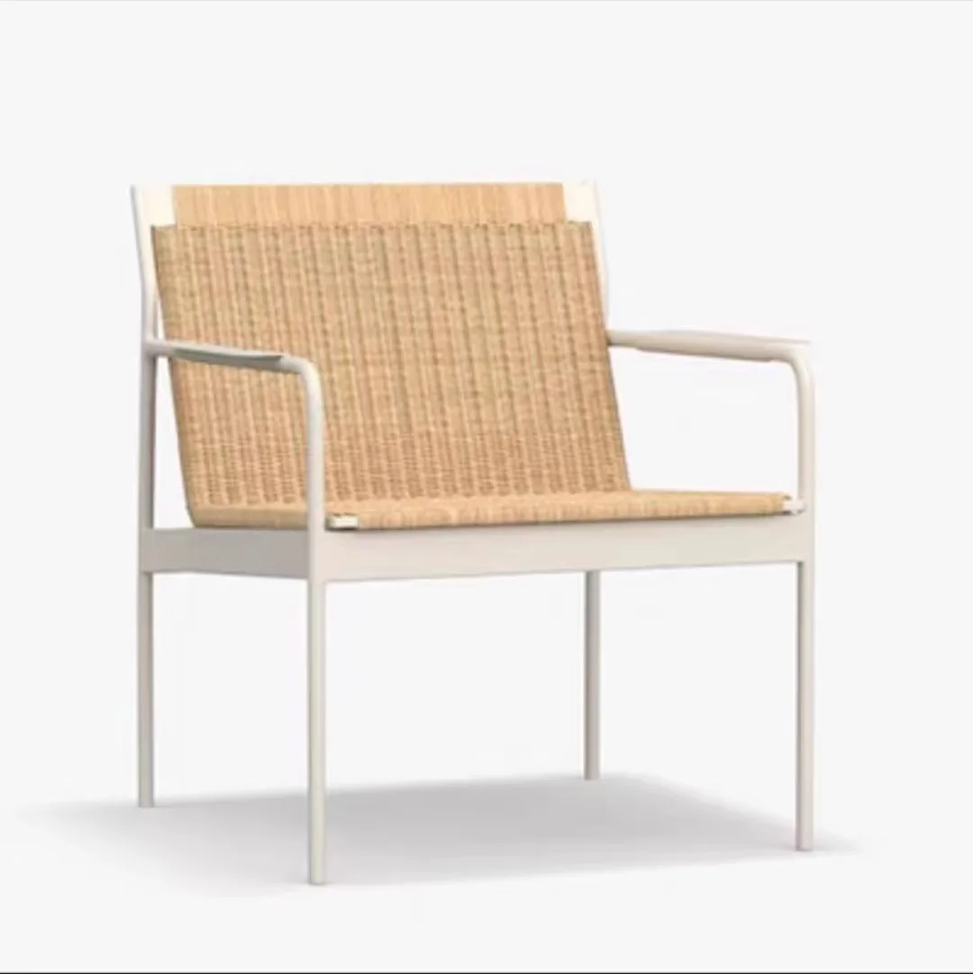 

Nordic style, outdoor rattan tables and chairs, waterproof and sunscreen furniture