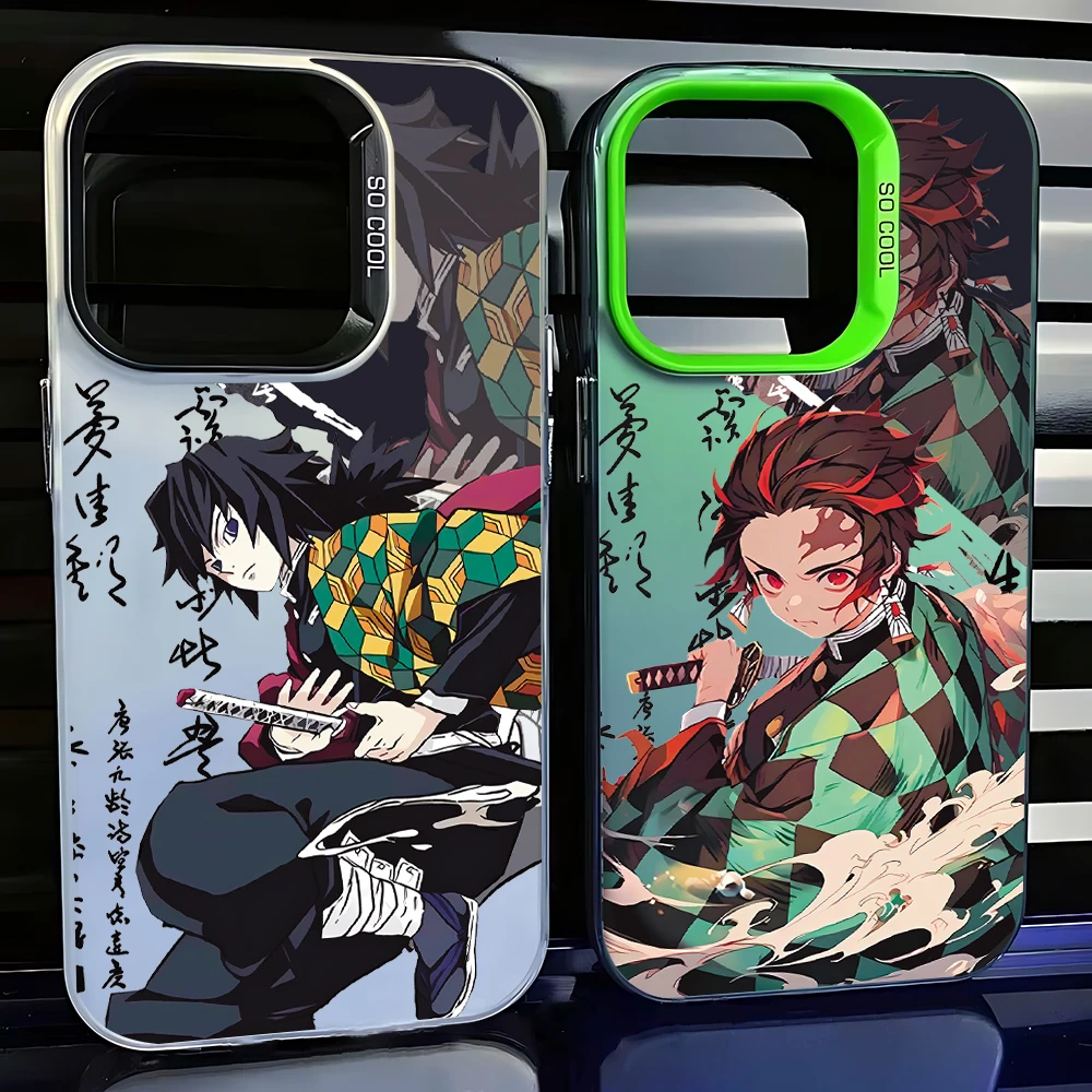 Cool anime Demon Slayer Phone Case iPhone 17 16e 16 15 14 13 12 11 mini Pro Max X XR XSMAX 8 Air Plus Anti Fall Matte Back Cover