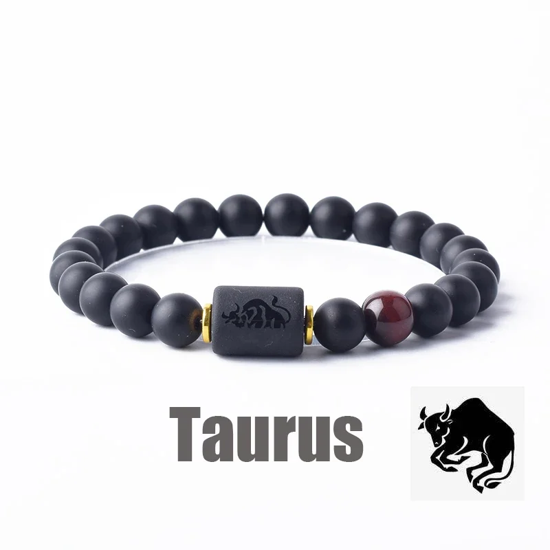 12 Constellation Bracelet Homme Zodiac Bangles Men Cancer Virgo Leo Libra Bracelet for Women Men Gift