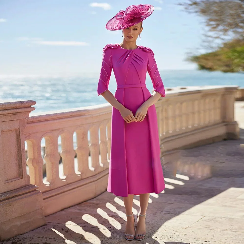 

Women's Formal Evening Gowns Elegant Ruffled Half Sleeve Evening Dresses Straight Fit FashionFormal Party Dresses for Women