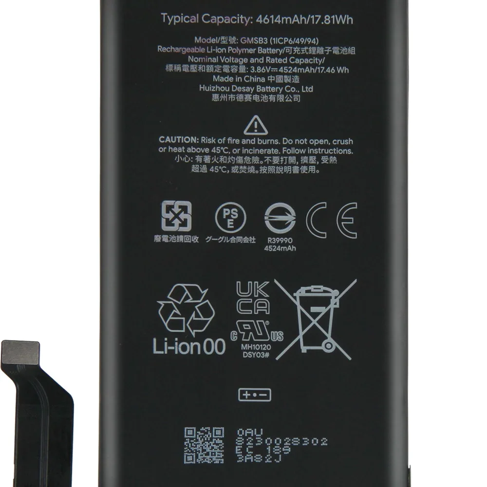 Rechargeable Lithium Battery For Google Pixel 6 Pixel6 Google Pixel 6 Pro Pixel6 Pro Google Pixel 6A GMSB3 G63QN GLU7G