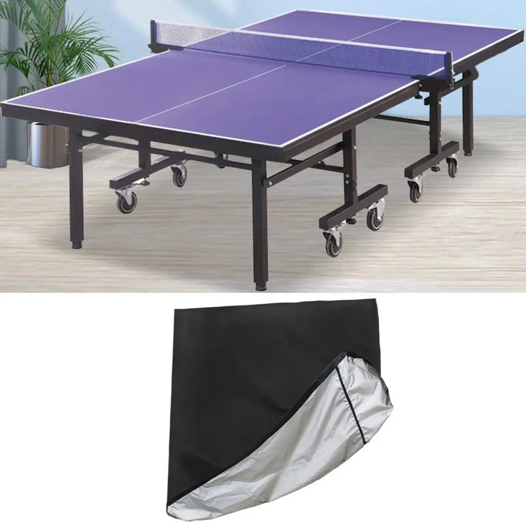 Premium Tennis Table Cover Wind Proof Waterproof Pings Pong Table Furniture