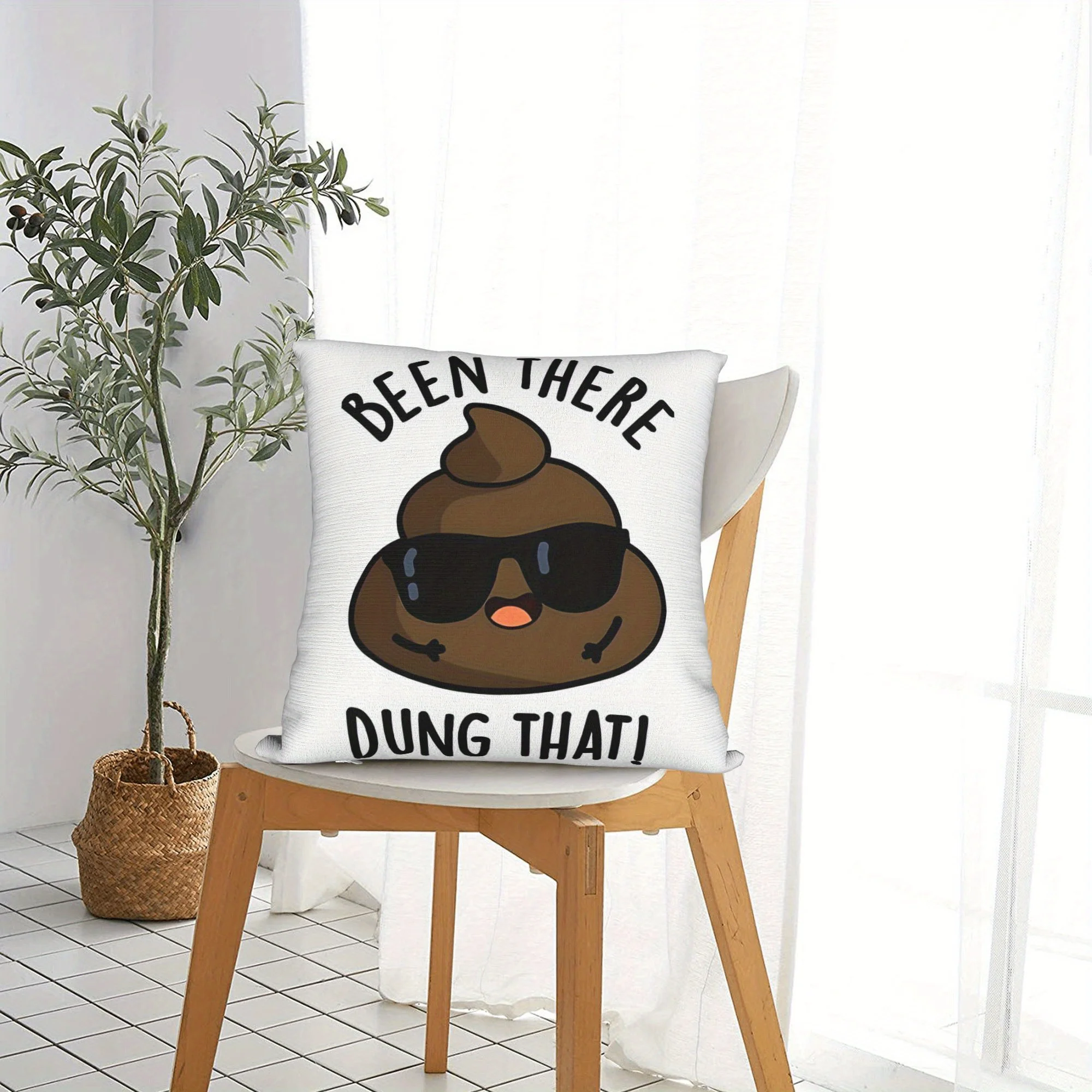 Lustiger Poop-Emoji-Kissenbezu – Home Decor Emoji Bewertung und Preis