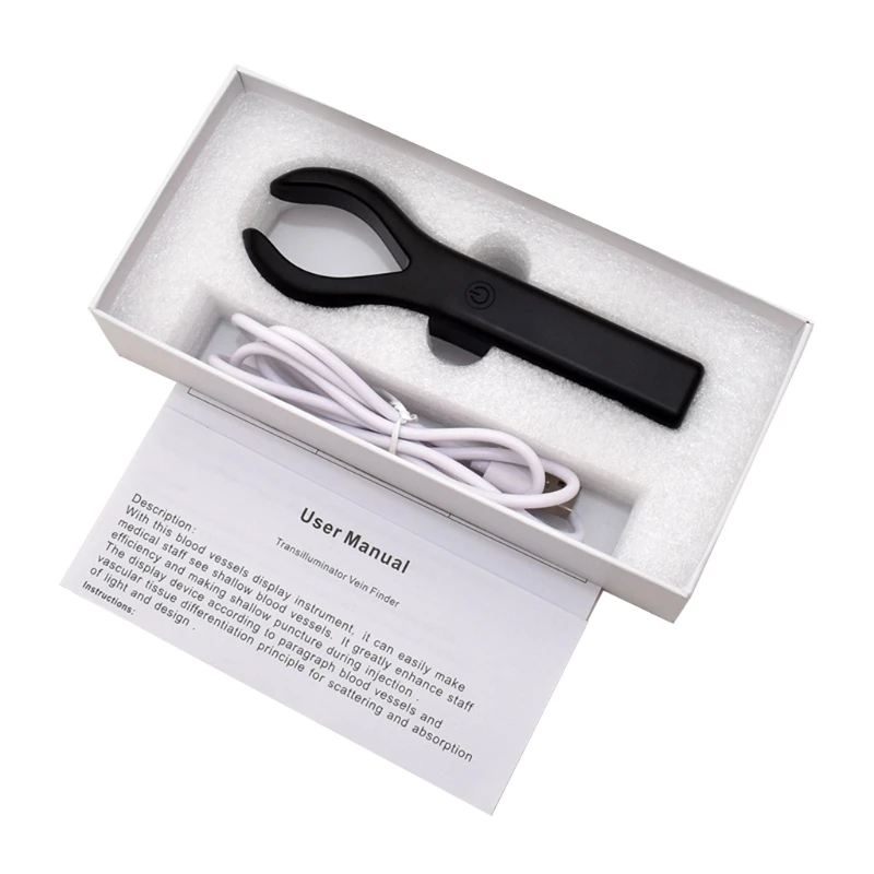 Professional Vein Finder, USB Vein Finder Viewer Rechargeable Vein Finder for Homes Use Sebiors Present Gift