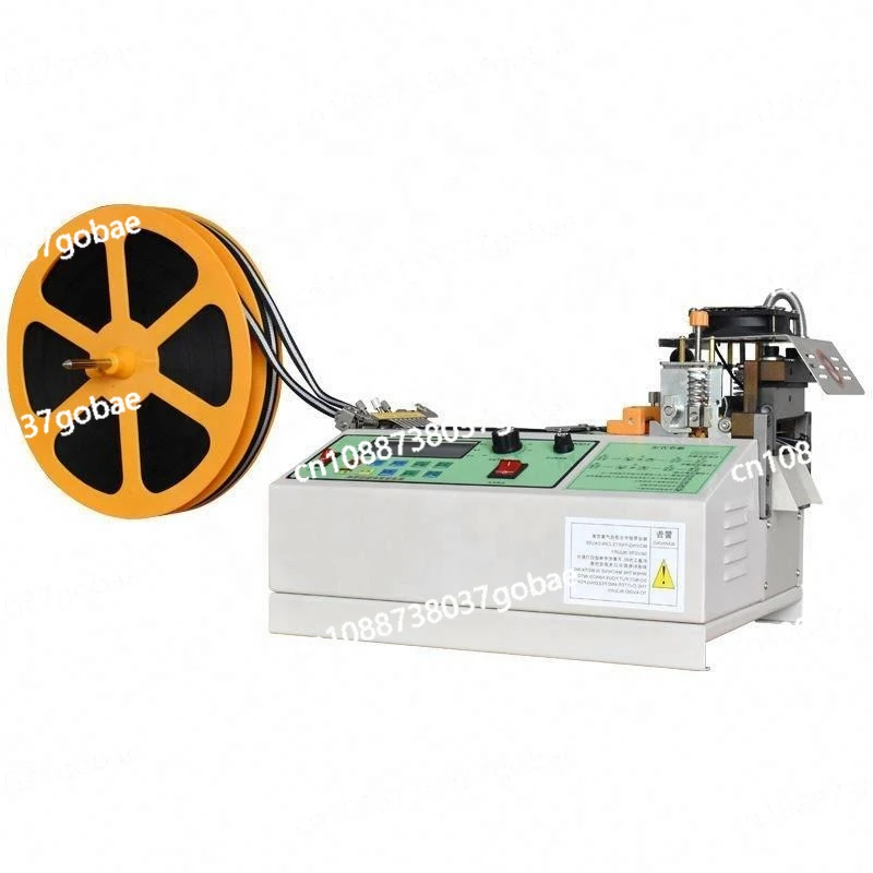 988 Computer Auto Magic Adhesive Tape Cutting Machine Hot and Cold Cloth Belt Zipper Webbing Elastic Cut Tool