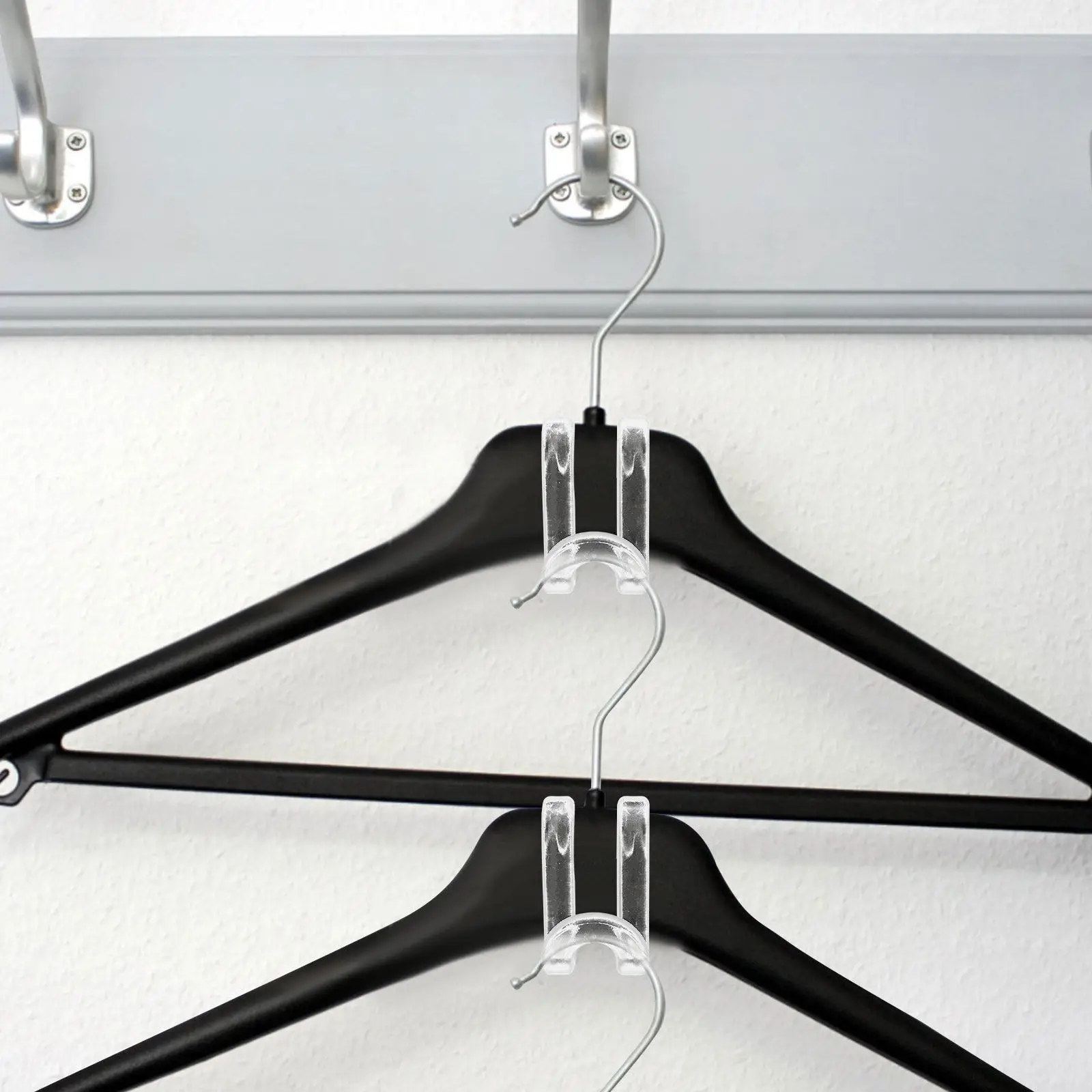 30Pcs Clothes Hanger Connector Hooks Space Saving Hangers Extender Clips for Closet Organization Wardrobe Storage Cascading