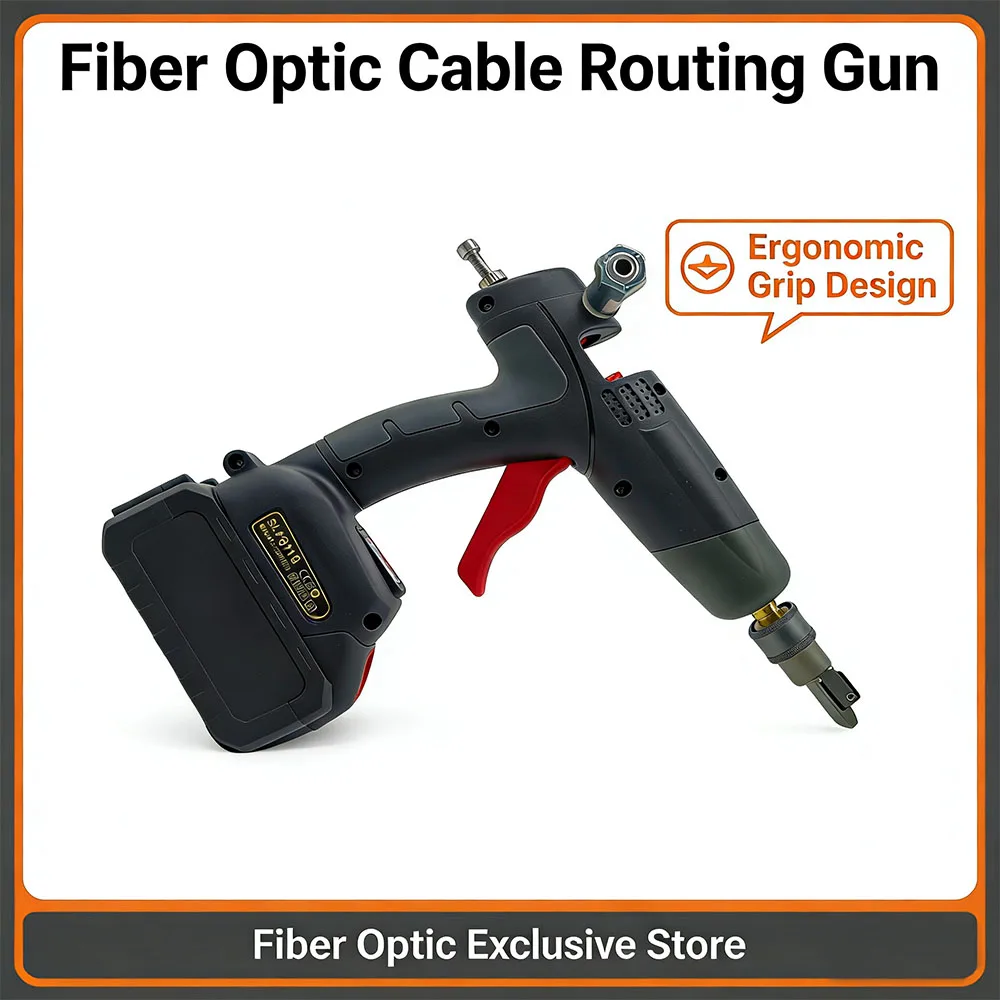 Rechargeable Electric Hot Glue Gun for Invisible Fiber Optic Wiring, FTTR/WiFi Broadband Installation Tool
