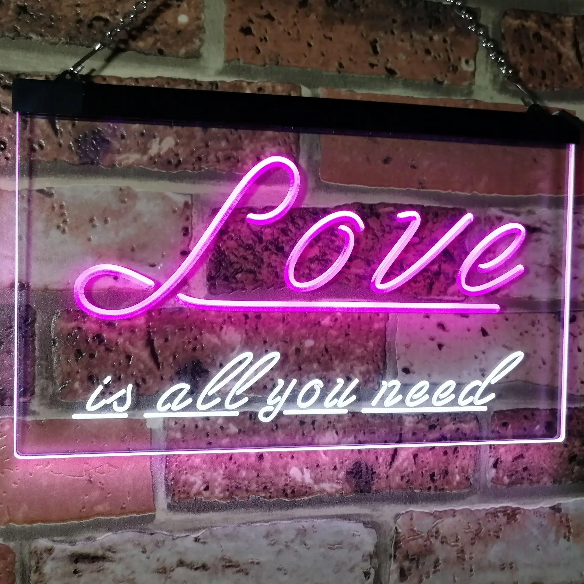 

Love is All You Need Dual Color Led Neon Sign st6-i3080
