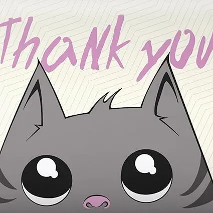 

Thank You Cards (24pcs), Includes Blank Cards & Envelopes with Stickers, 4 x 6", Pet design (model#3) perfect for any occasion