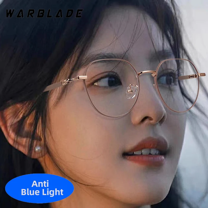 

Classic Luxury Big Oval Anti-Blue Light Women Glasses Brand Design Men Computer Computer For Office Work Optical Eyewear Ladies