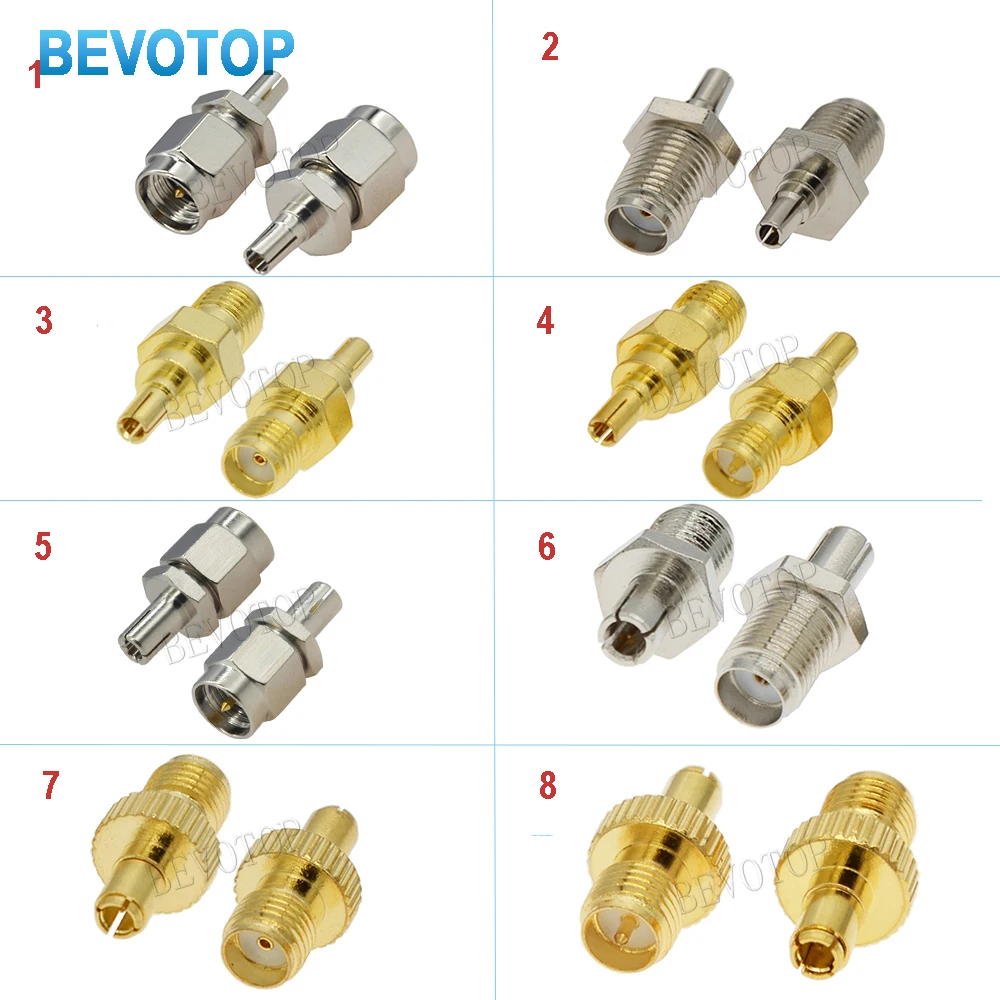 1PCS RF Coaxial Adapter SMA Female to TS9 Male Connector Gold/Nickel RP SMA Jack to TS9 Coaxial Plug