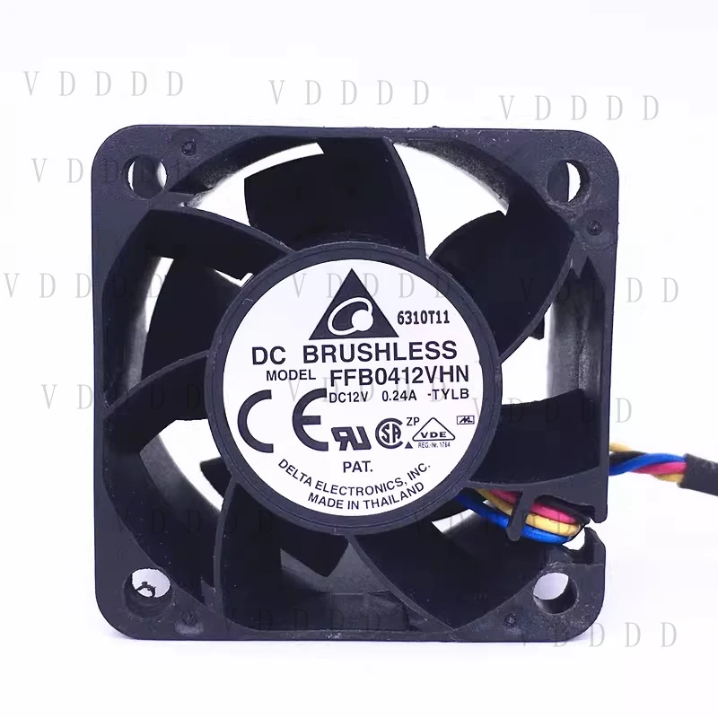 LL 1PCS  for DELTA FFB0412VHN DC12V 0.24A 4-wire server fan 4cm 4028