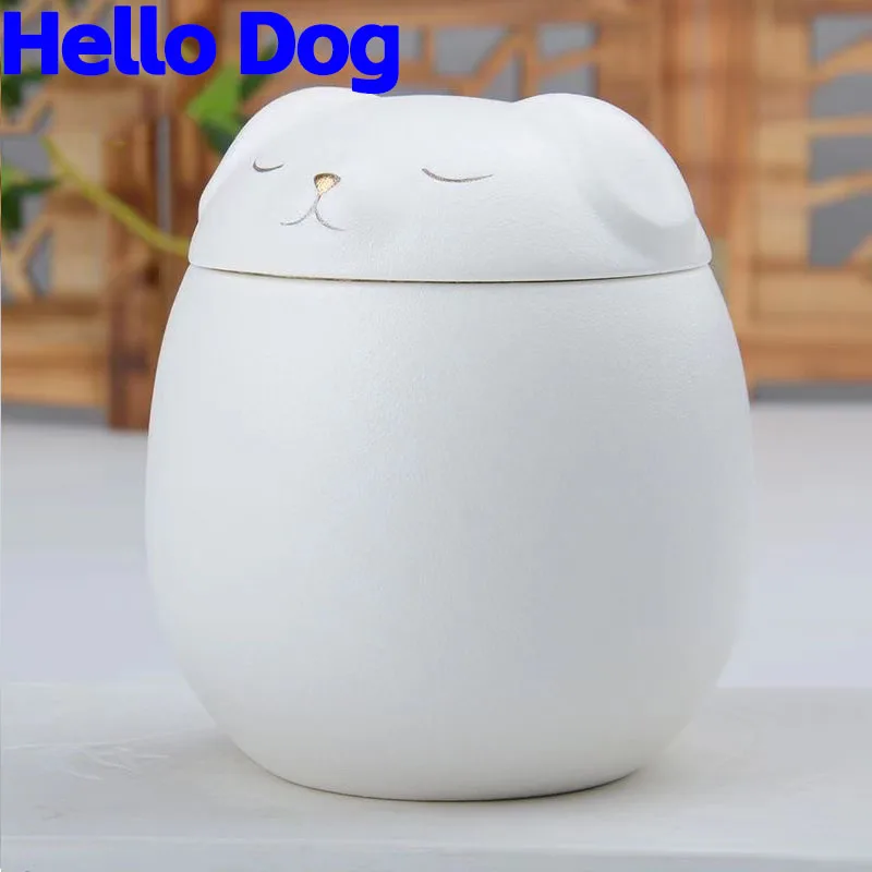 Pet dog Urn Ashes dog Shape Memorial Cremation Urns Handcrafted Black Decorative Urns For Funeral dog Urn dog Memorial