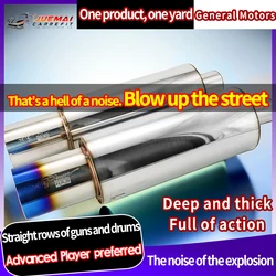 101mm Car Exhaust Pipe HKS Muffler Tail  Pipe Universal High Quality Stainless Steel Silencer Tip Exhaust System for Sports Car