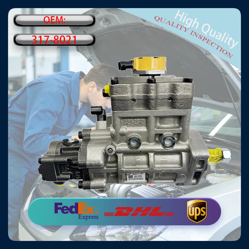 

High Pressure Fuel Injection Pump 317-8021 3178021 Fit C6.6 Engine E320D E323D Excavator Diesel Replacement Pump