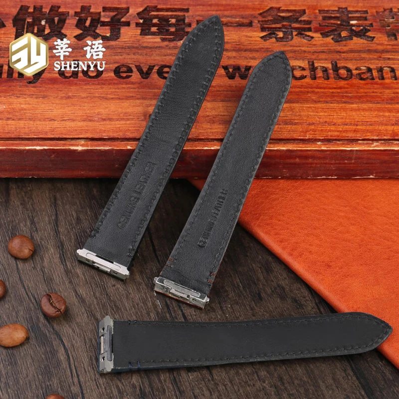 حزام من الجلد الأصلي Shenyu ، سوار ساعة بواجهة سريعة التحرير ، سوار ، مناسب للليوناردو ، WSSA0010 ، wsa0021 ، WHSA0023 ، 19 ، 21