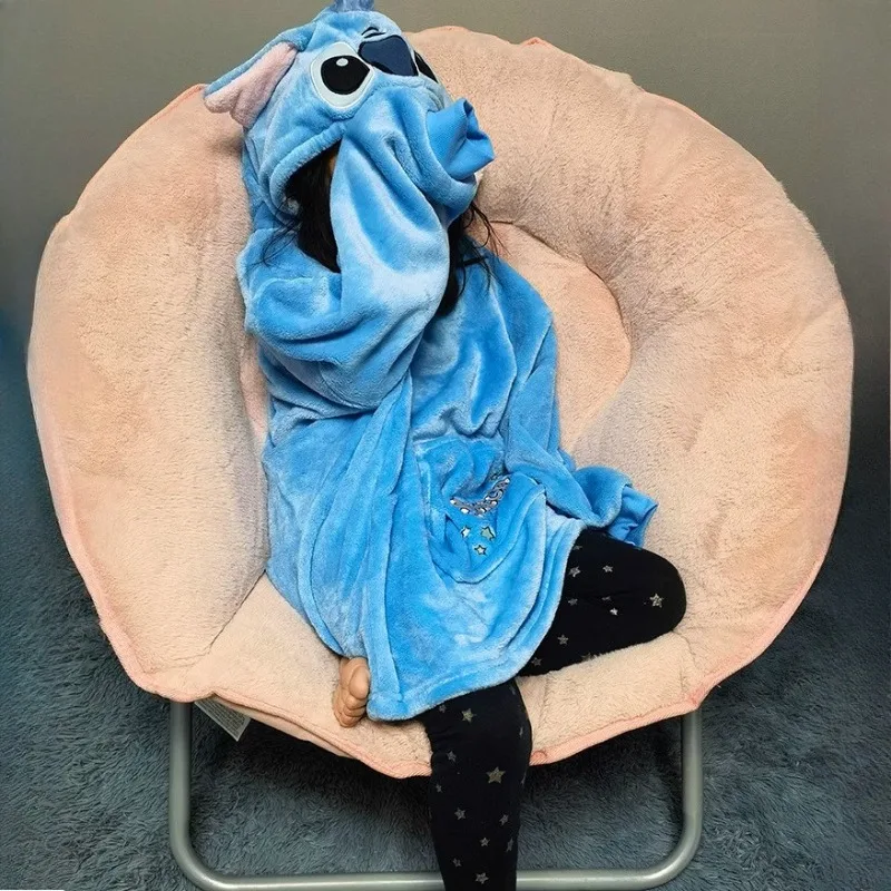 جديد ليلو وستيتش أفخم منامة أنيمي غرزة ميكي ماوس اكسسوارات البشكير زوجين الكرتون ملابس المنزل الدافئة Sleeprobe هدية #2