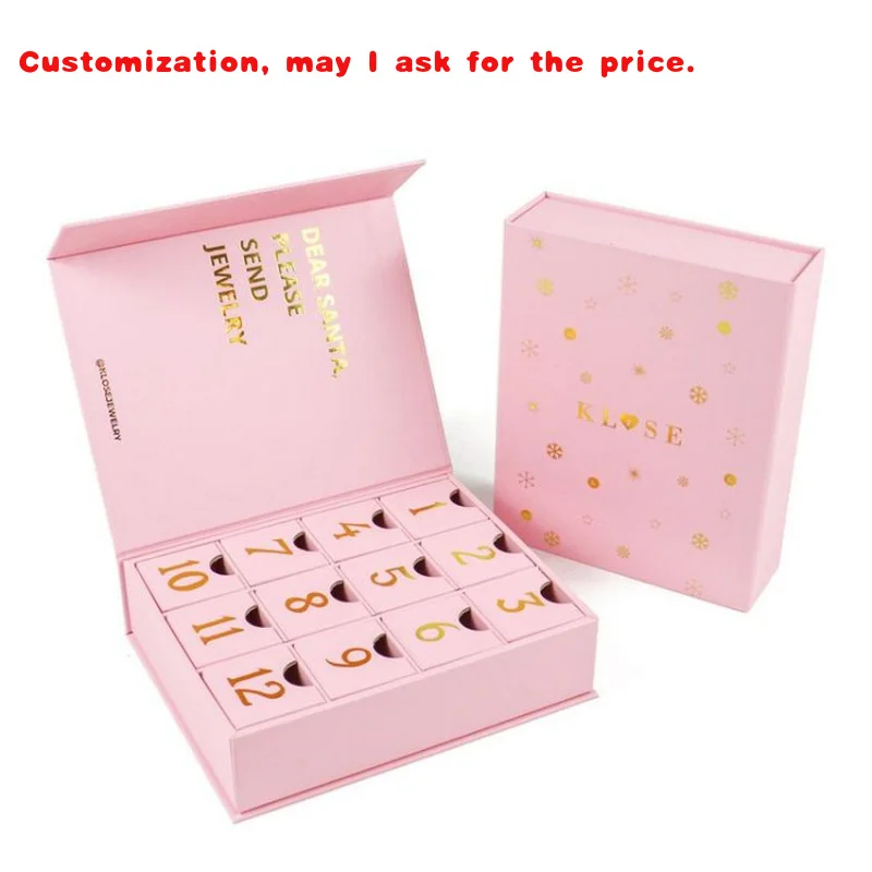 

custom.Best Selling Factory Customized Design Print Cosmetic Advent Mystery Calendar Box