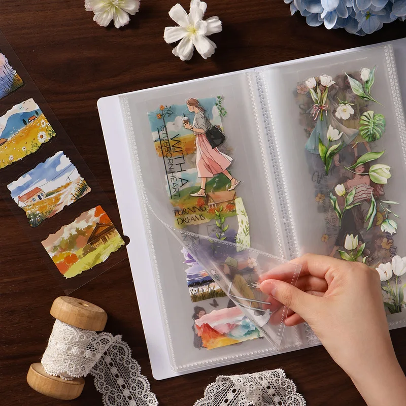 40 Pages Sticker Storage Album, Photo Memory Book for Kpop Photocards, Scrapbooking Accessories for Collecting Small Cards