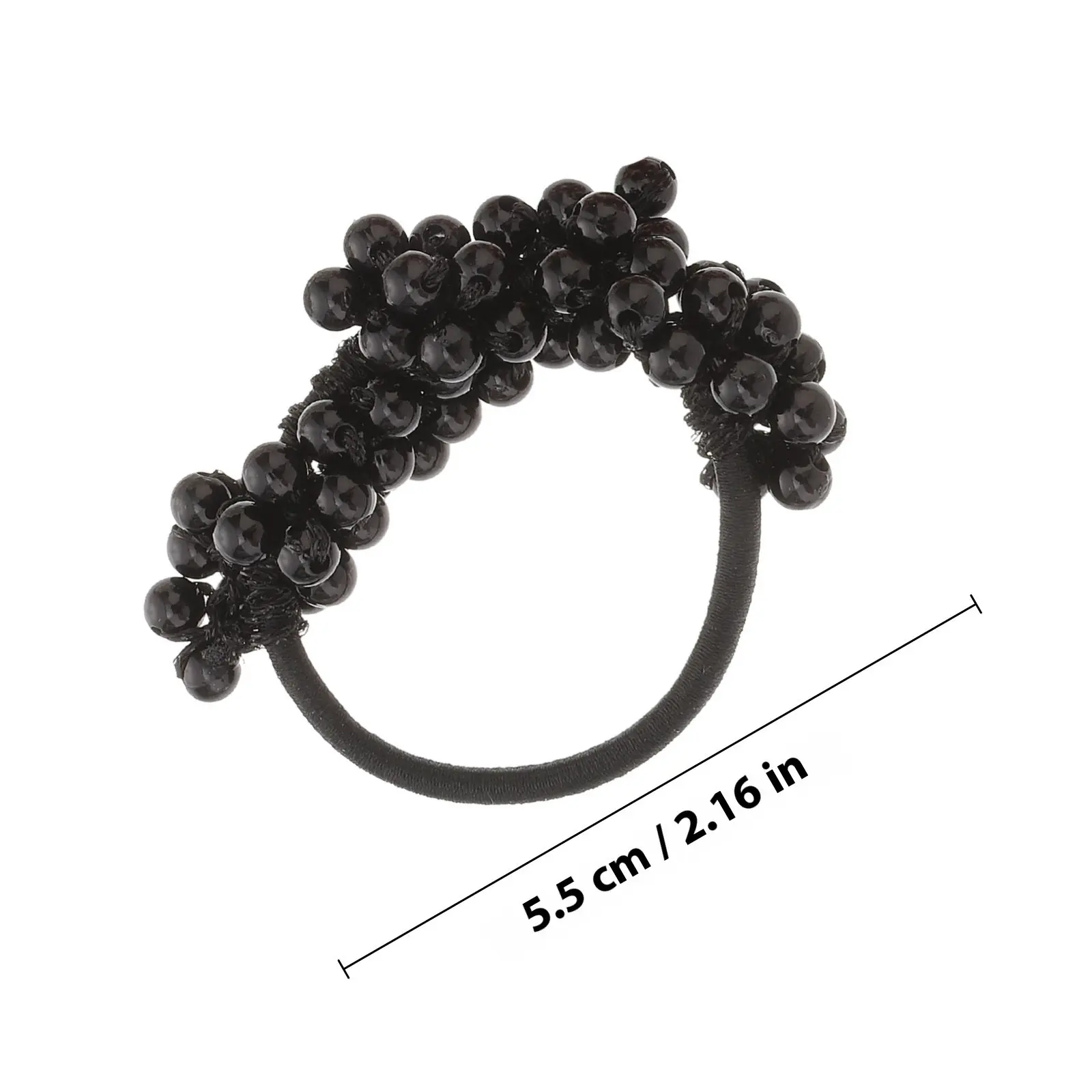 6Pcs Pearl Hair Accessories Elastic Beaded Hair Ties Ponytail Holders Scrunchies for Women Long-Lasting Hold Ponytail Holder