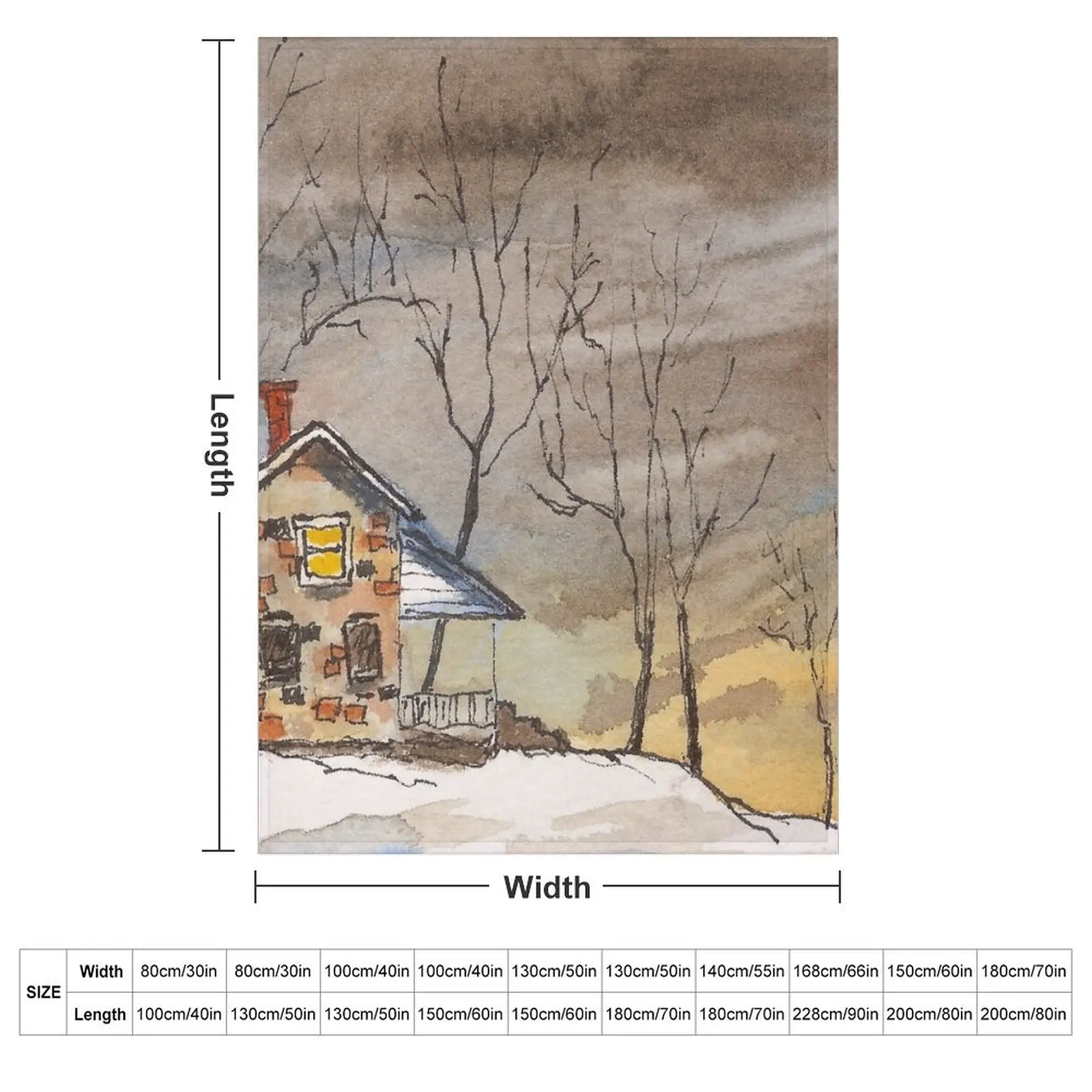 Brown Brick House Throw Blanket couch cozy soft plush fuzzy picnic outdoor blanket