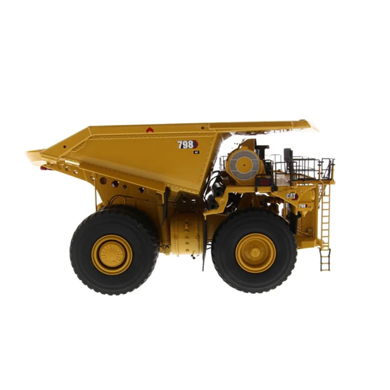 DM Diecast Alloy 1:50 Scale CAT 798AC Mining Transport Dump Trucks Cars Model Adult Toys Classics Souvenir Gifts Static Display