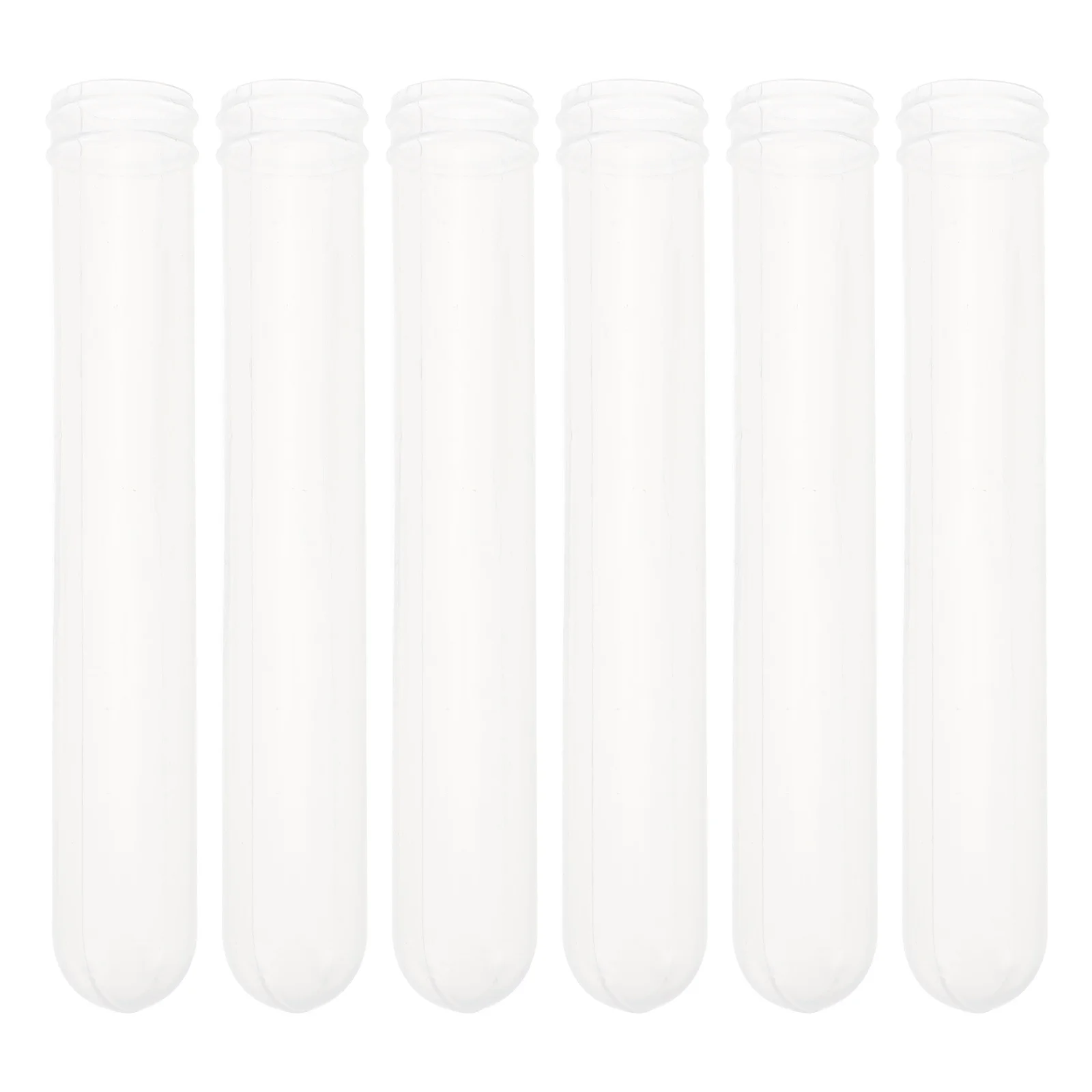 500Pcs Soft Plastic Test Tubes Clear Chemistry Experiment Equipment Liquid Storage Containers for Laboratory School Training