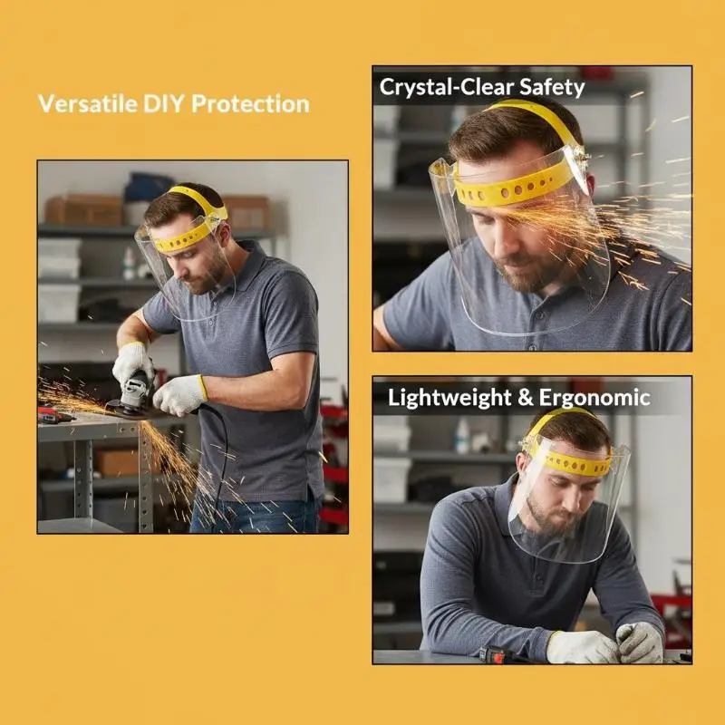 Full Face Welding Grinding Shield Anti  Tinted Lens Adjustable Headband