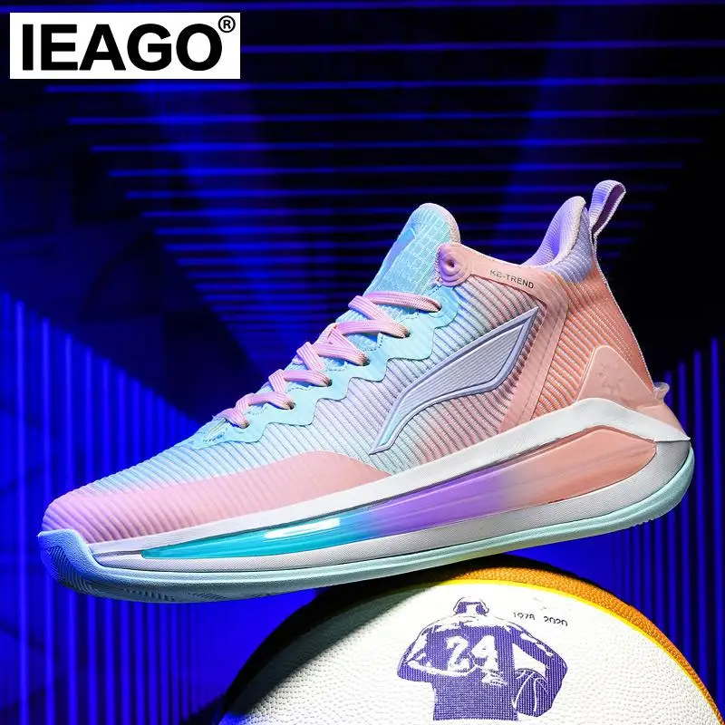 IEAGO Original Spike Men Women Basketball Shoes Casual Breathable Non Slip Sports Athletic Sneakers