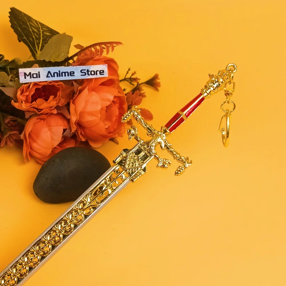 8.6inch Anime Elden Katana Steel Metal Sword Real Japanese Katana Samurai Sword of Night and Flame Ninja Knife Sabre Toy Gift