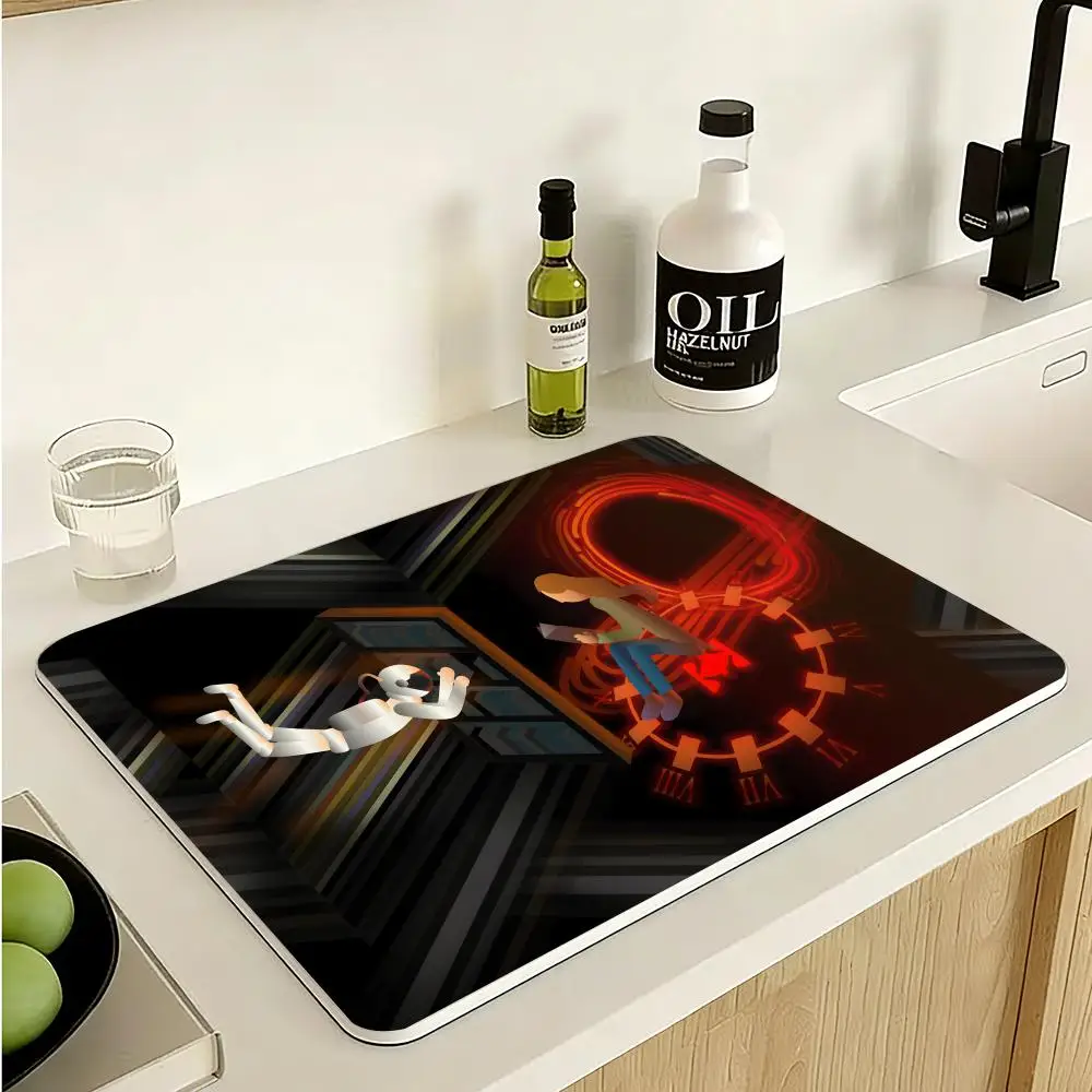 Classic Hot Movie Interstellar Art Home Wal Floor Mat Diatomite Floor Mat Fast Drying Odor Resistant Non Slip Bath Kitchen Mat