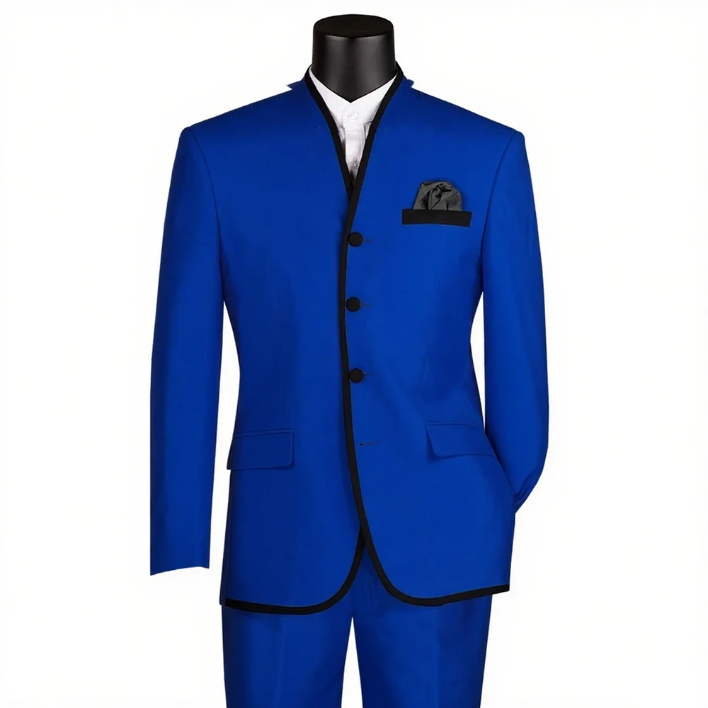

Formal Men's Suits Customzied Solid Color High Qualitu Single Breasted Regular Length Blazer 2 Piece Jacket Pants Sets Costume