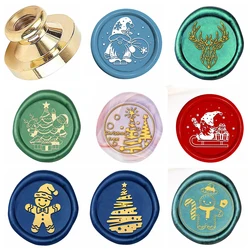 Christmas Collection Wax Seal Stamp Gingerbread man, Dwarf Wax Sealing Stamp Brass Head (No Handle) For Decorating Party