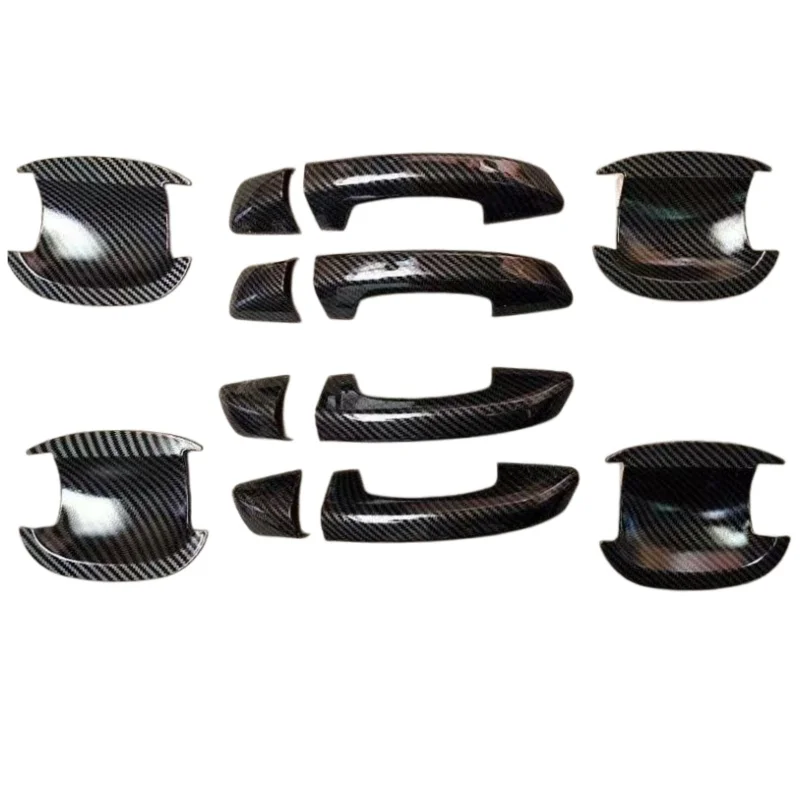 For VW Golf 6 MK6 Skoda Superb 2009-2013 Carbon Fiber Car Door Handle Covers Trim Styling Auto Accessories