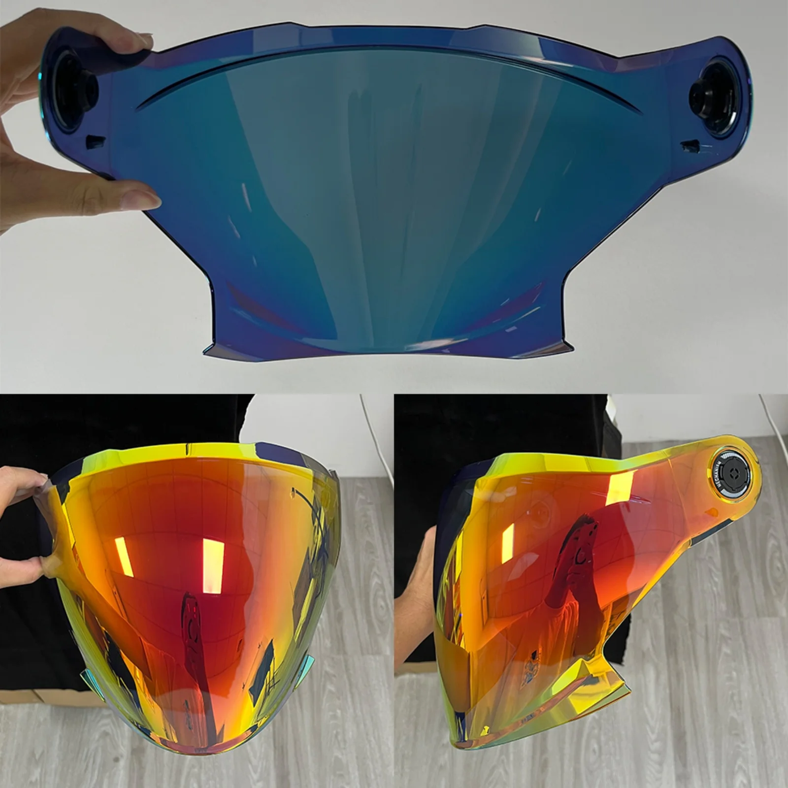 Visera V37 para Casco MT COSMO SV, Lente de Protección UV, Visiera para Casco