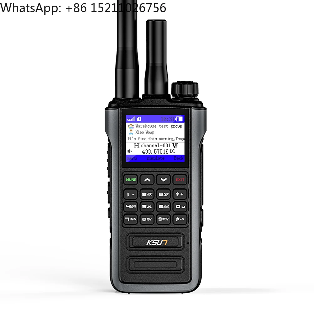 KSUN CT60 POC Global 15km 100km 5000km Range 4G Network Analog Dual Mode Radio Walkie Talkie With GPS