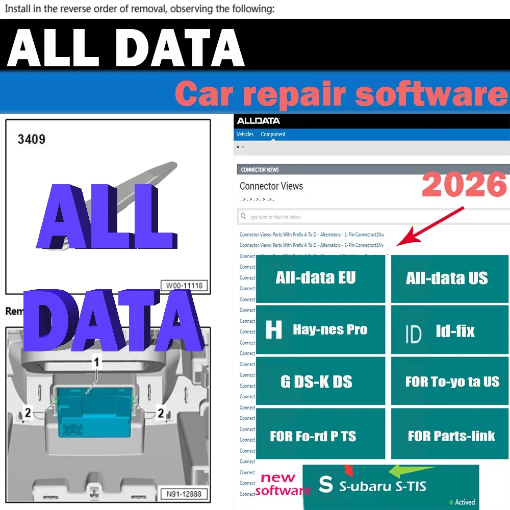 2026 ALL DATA Online Account for Auto-data All-data Haynes PRO Workshop Car Repair Software Support Mobile Login Update to 2025