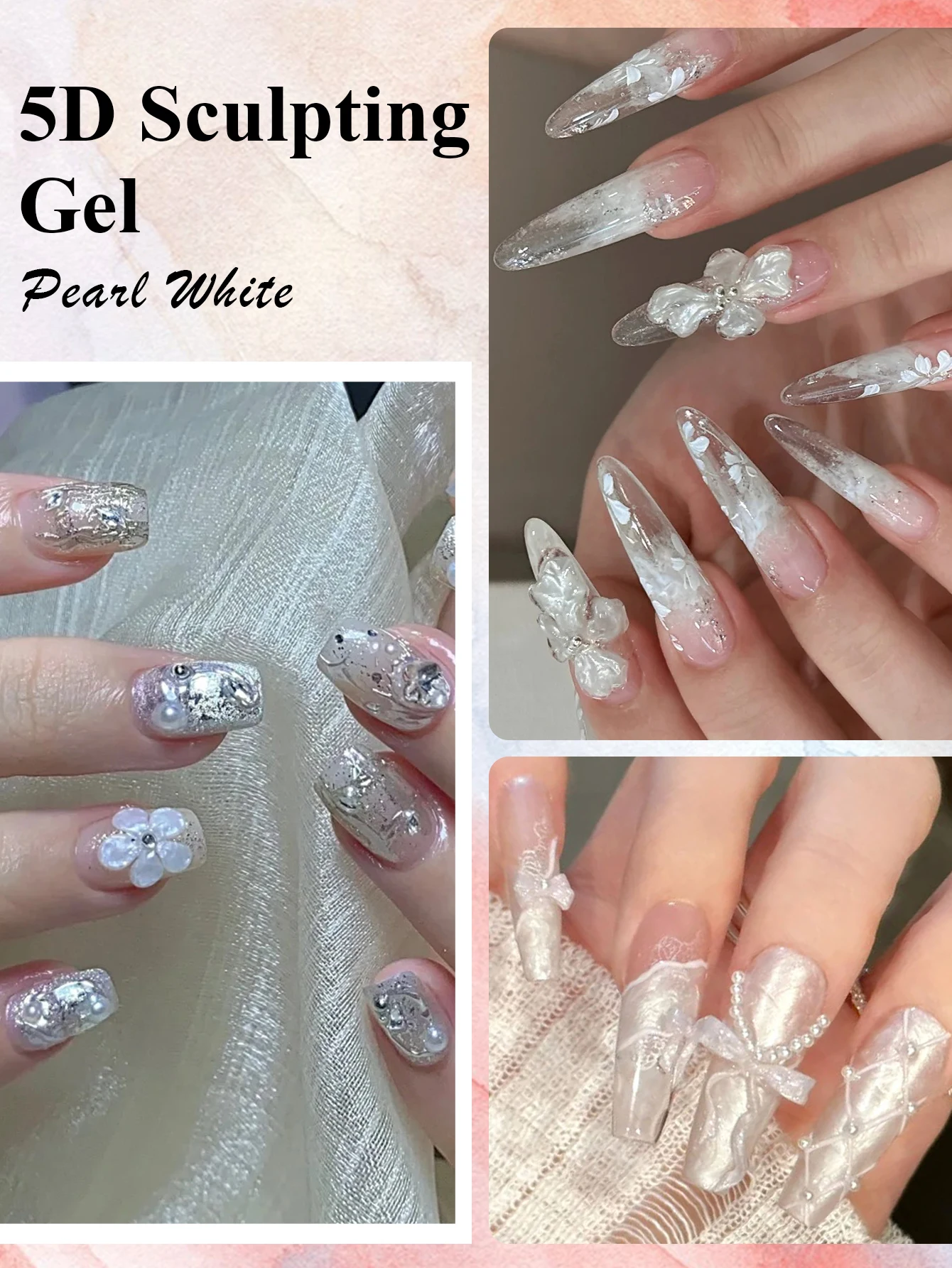 8 مللي/0.27fl.oz MTSSII 5D النحت هلام طلاء الأظافر تشكيل النحت نحت لا مسح معطف فوقي تعزيز لاصق هلام الغراء