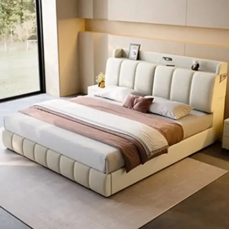 SM Italian Comforter Double Bed Luxury Organizer Storage King Size Double Bed Headboards Bedframe Camas De Casal Home Furniture