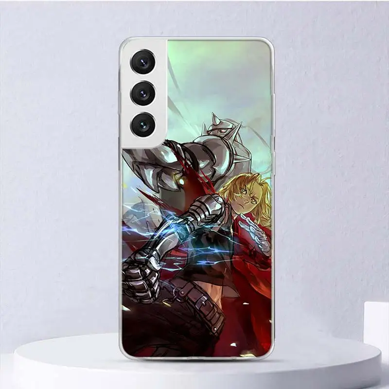 Fullmetal Alchemist Anime Soft Case For Samsung Galaxy S24 S23 S22 S21 Ultra S20 FE S10 Plus Phone Cover S9 S8 + S10E Funda Coqu