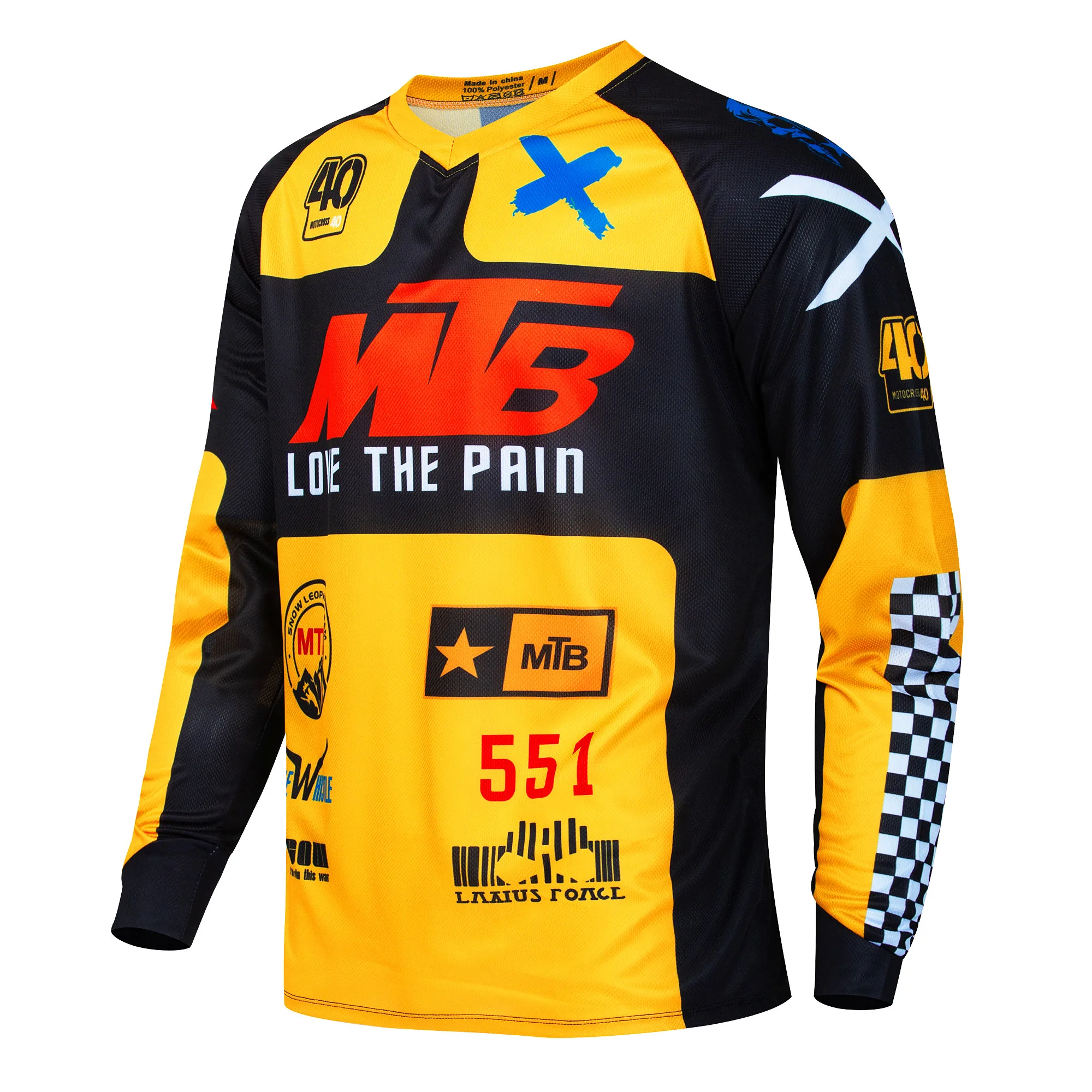 2024 MTB Shirt Men Motocross Shirt MTB Downhill Jersey Cycling Mountain DH Maillot Ciclismo Hombre Motorcycle Cycling Jersey